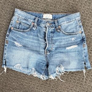 Free people Distressed Denim Women Shorts